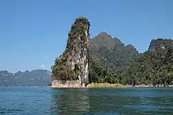 Karst formations, Cheow Lan Lake