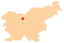 The location of the Municipality of Cerklje na Gorenjskem