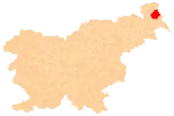The location of the Municipality of Moravske Toplice