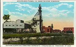 Kathleen Mine at Dowell, Ill. Source of the clean, clinkerless Southern Illinois coal