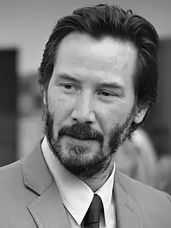 A photograph of Keanu Reeves
