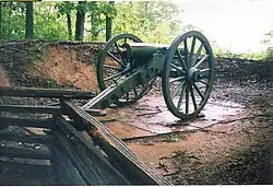 Picture of cannon at Kennesaw Mountain