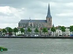 Kampen city centre with the Bovenkerk in the middle of the picture
