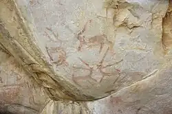 Prehistoric rock paintings