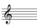 C Major key signature