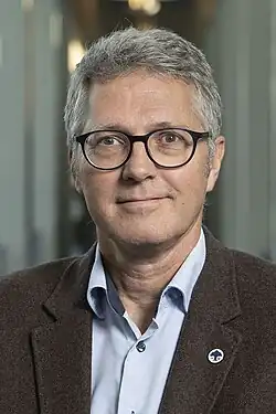 Photoportrait of the computer scientist Kim Guldstrand Larsen