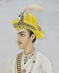 A king with a yellow crown with jewellery