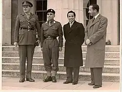 Faisal II with his cousin, Hussein of Jordan and Uncle, Abd al-ilah
