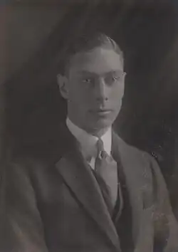 Future king George VI, 1921