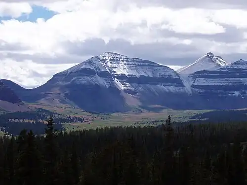 95. Kings Peak is the highest summit of the Uinta Range and Utah.