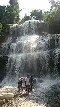 water falls (front view) kintampo waterfalls walkway Main drop (front view)