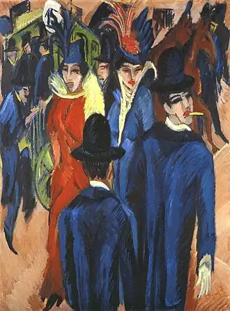 Berlin Street Scene, 1913, Neue Galerie
