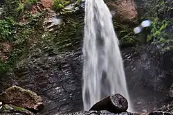 Located on River, Rushoma, Kyabamba and Lake Bunyonyi. Traditionally, the Bakiga premarital pregnant girls were dumped at these sites. And the Girls whose legs and arms were weak would be rolled over the 15 meters high waterfalls or thrown into the deep Crater Lake. The practice has however stopped as the church of Uganda was set up the Kisiizi hospital in 1958.
