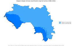 Image 5Köppen climate classification of Guinea (from Guinea)