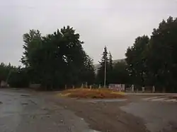 Roundabout in central Zangilan