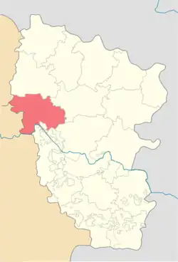 Location of Kreminskyi Raion