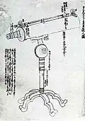 Kunitomo's reflecting telescope, 1831.