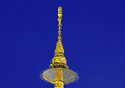 The hti of Kyaikhtiyo Pagoda.