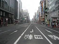View from the Shijō Karasuma intersection