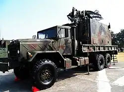 M928A2 Long cargo truck (note CTIS on front axle)