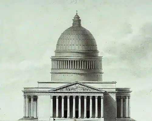 Project for the Church of the Madeleine, between 1777 and 1781.