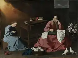 Christ and the Virgin in the House at Nazareth, c. 1631–1640, Cleveland Museum of Art