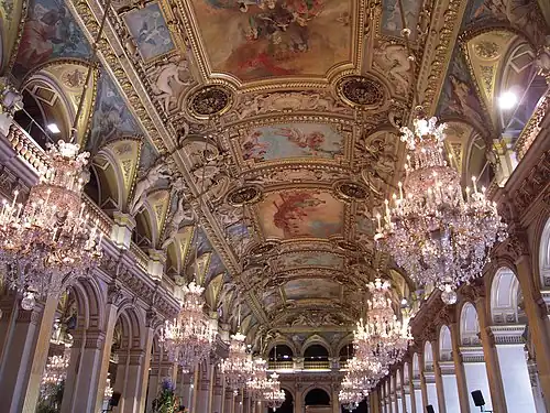Ceiling of the salle des fêtes