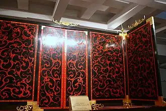 Lacquerware screen of Prince of Nanyue (reconstruction), Han dynasty