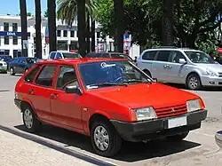 Lada Samara 1500S five-door hatchback, later version with longer hood and revised fenders