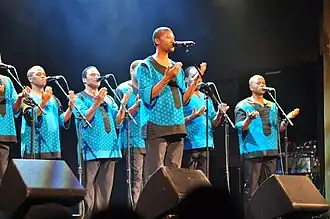 Ladysmith Black Mambazo performing at the Neptune Theater