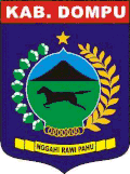 A variant of old and incorrect (albeit used officially) emblem of Dompu Regency.[55]