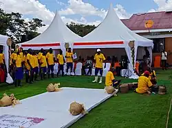 Abuda and Okeme Dancers on Stage