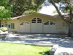 Original garage, now the Visitor Center