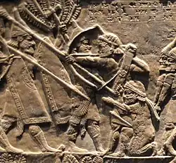 Last arrow of King Teuman and his son Tammaritu.[7][6]