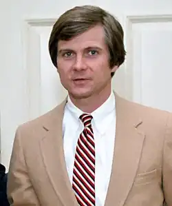 Lee Atwater, MA 1977, chair of the Republican National Committee