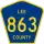 County Road 863 marker