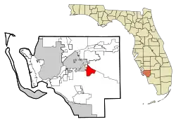 Location in Lee County and the state of Florida