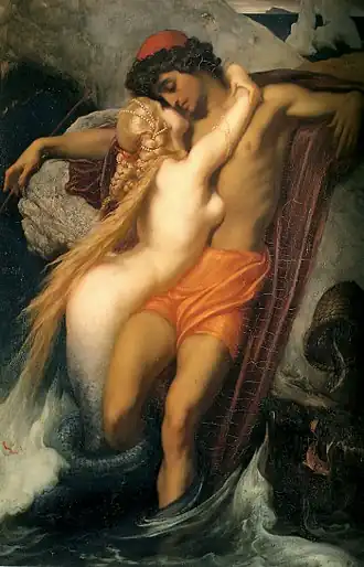Image 28The Fisherman and the Syren, Frederic Leighton, circa 1856-1858
