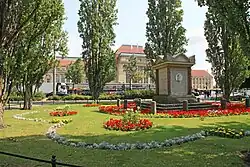 Memorial to mayor Müller in the Lower Park