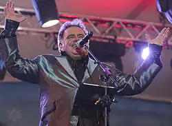 Jaime at a FIFA Fan Fest in Taguatinga, during the run of the 2014 FIFA World Cup