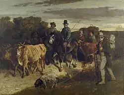 Farmers of Flagey on the Return From the Market, 1850, Museum of Art, Besançon