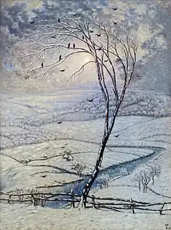 The Crows (1925), oil on canvas, 140 x 104 cm., Belgian State, Ministry of Culture, Administration of Fine Arts