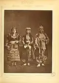 1: Muslim lady from Shkodër 2. Christian lady from Shkodër 3. Peasant woman from Malissor