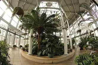 Inside part of the conservatory.