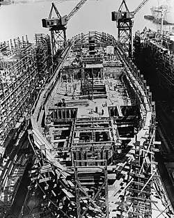 Day 10 : Lower deck being completed and the upper deck amidship erected