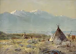 John Hafen, Tepees, Utah County (1907)