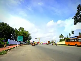 Link road at Asramam, Kollam.jpg