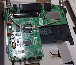 Linksys WRT54GL version 1.1 Circuit board and internals