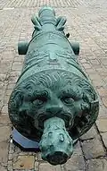 Lion head of a 24-pounder. Caliber 151 mm.