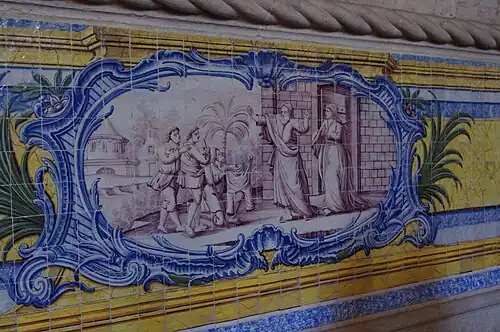 Azulejos (ca. 1785[32]) of refrectory of Jerónimos Monastery, Lisbon